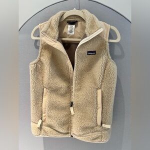Patagonia Women’s Sherpa Tan Fleece Vest